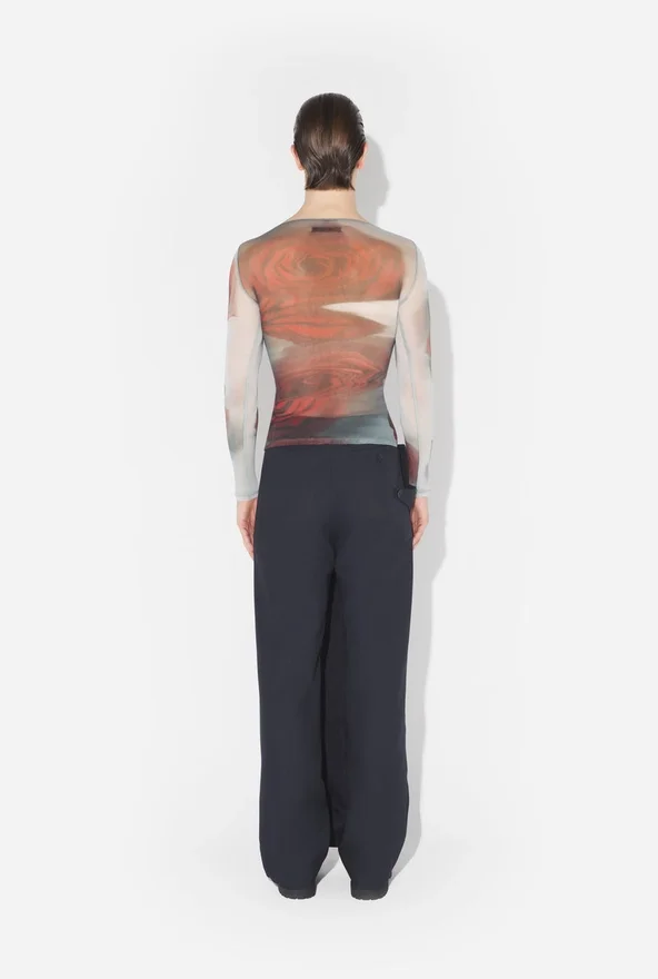 The Red Blurry Roses Top The Red Blurry Roses Top