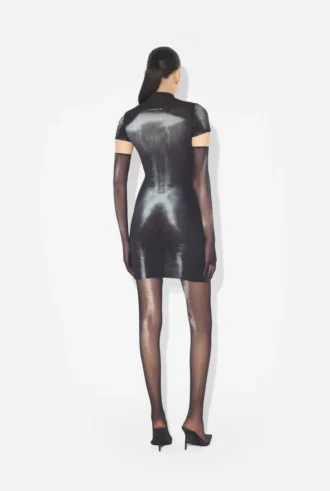 The Short Silver Body Dust Dress