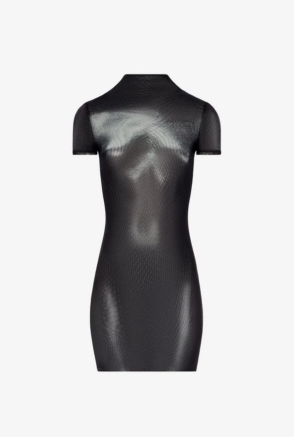 The Short Silver Body Dust Dress The Short Silver Body Dust Dress