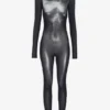 The Silver Body Dust Bodysuit The Silver Body Dust Bodysuit