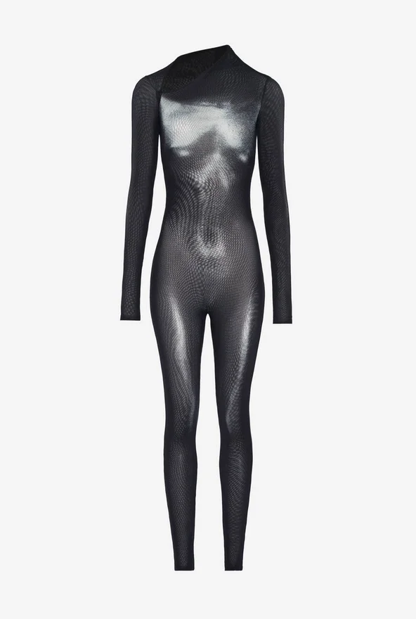 The Silver Body Dust Bodysuit The Silver Body Dust Bodysuit