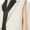 The Sleeveless Vanilla Suit Jacket