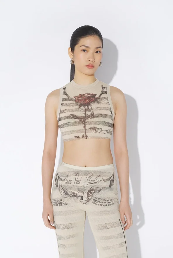 The Tattoo Mariniare Crop Top The Tattoo Mariniare Crop Top