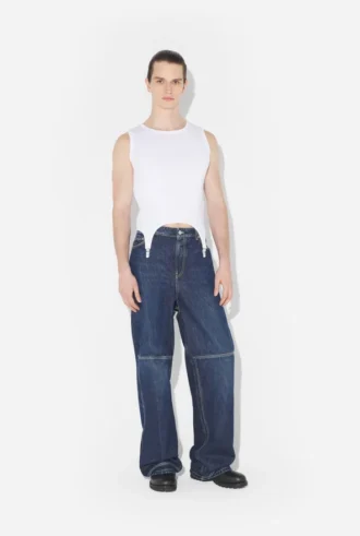 The White Garter Tank Top