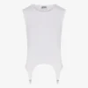 The White Garter Tank Top