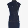 The Zipped Denim Dress