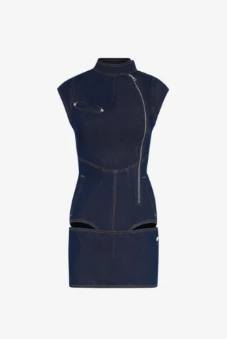 The Zipped Denim Dress